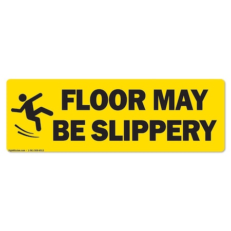 Floor May Be Slippery 18in Non-Slip Floor Marker, 3PK